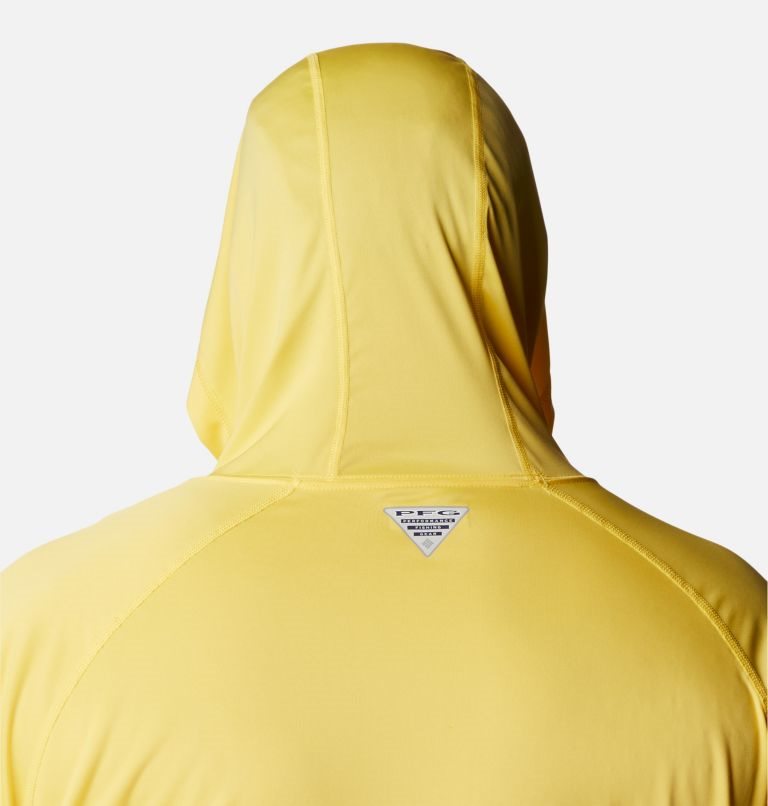 Men's Columbia PFG Terminal Tackle Hoodie Yellow | Plus Size CA-AL48C